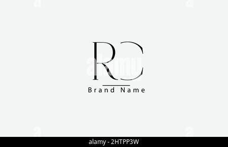 RC CR R C – Vorlage für abstraktes Vektorlogo-Monogramm Stock Vektor