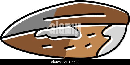 Muschel Closed Shell Farbe Symbol Vektor Illustration Stock Vektor