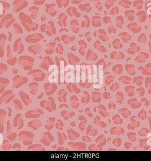 Abstraktes nahtloses Vektor-Muster aus Leopardenhaut. Abstrakter Druck aus der Haut wilder Tiere. Für Print, Web, Wohnkultur, Mode, Oberfläche, Grafik Stock Vektor