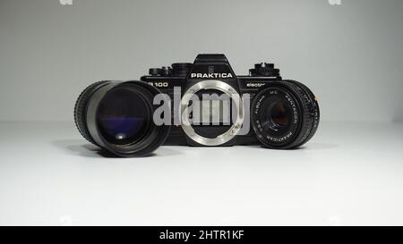 Vintage alte Kamera Praktikabilität B100 Stockfoto