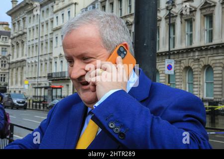 Westminster, London, Großbritannien. 02. März 2022. Ian Blackford, MP, Leader der Scottish National Party im Unterhaus Credit: Imageplotter/Alamy Live News Stockfoto