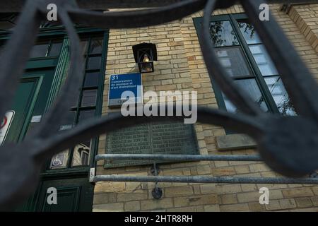 Das Conservatoire de Musique de Quebec ist am Donnerstag, den 15. Juli 2021 in Quebec City abgebildet. Stockfoto