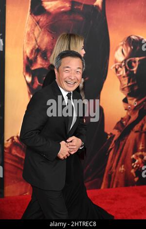 Jim Lee nimmt am 01. März 2022 an der Weltpremiere von „The Batman“ in New York Teil. Stockfoto