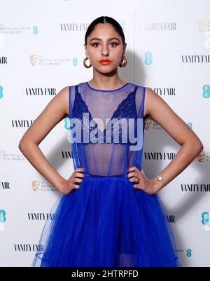 Rhianne Barreto kommt bei 180 Strand in London zur Vanity Fair EE Rising Star Party an. Bilddatum: Dienstag, 1. März 2022. Stockfoto