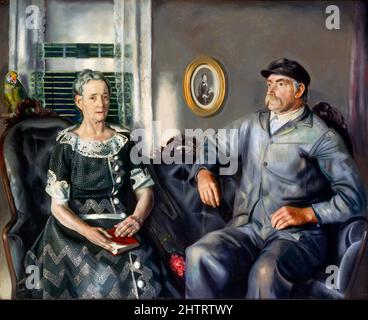 Herr und Frau Phillip Wase von George Bellows (1882-1925), Öl auf Leinwand, 1924 Stockfoto