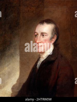 Porträt von Thomas Stone (1743-1787), einem der Gründerväter der Vereinigten Staaten, von Robert Edge Pine, Öl auf Leinwand, c.. 1785 Stockfoto