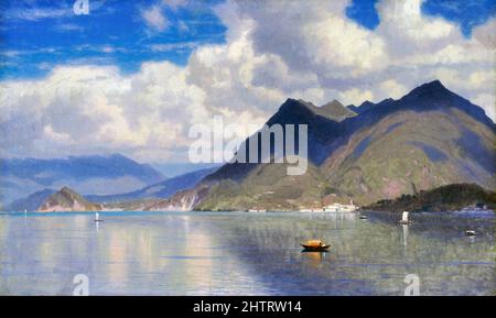 Lago Maggiore von William Stanley Haseltine (1835-1900), Öl auf Leinwand, c. 1867 Stockfoto