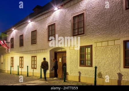 Wien, Wien: Beethoven Museum, Haus des Heiligenstädter Testaments, Testamentshaus, Beethovenhaus, in Heiligenstadt, Probusgasse 19. Döblin Stockfoto