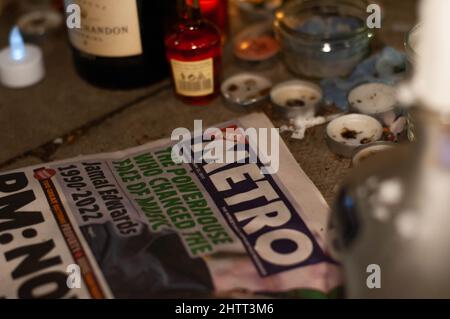 ACTON, LONDON, ENGLAND- 22. Februar 2022: Ehrungen an Jamal Edwards, der im Alter von 31 Jahren unerwartet verstorben ist Stockfoto