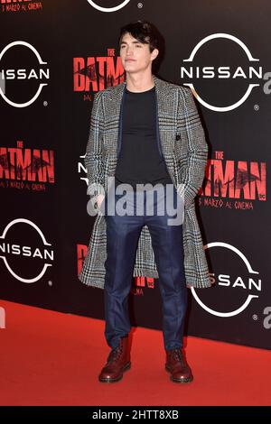 Roma, Italien. 02. März 2022. Rocco Fasanobesucht den roten Teppich der Premiere des Films The Batman im Space Moderno Cinema.Rom. (Italien) März 1. 2022 Quelle: dpa/Alamy Live News Stockfoto