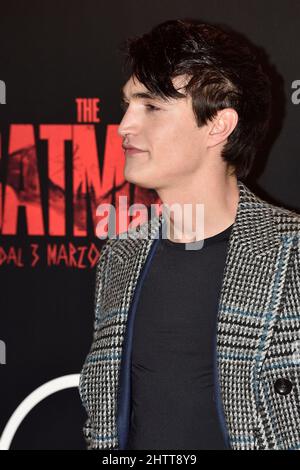 Roma, Italien. 02. März 2022. Rocco Fasanobesucht den roten Teppich der Premiere des Films The Batman im Space Moderno Cinema.Rom. (Italien) März 1. 2022 Quelle: dpa/Alamy Live News Stockfoto