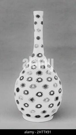 Kunst inspiriert von der Flasche, Edo-Zeit (1615–1868), 18. Jahrhundert, Japan, Porzellan (Arita Ware), H. 10 Zoll (25,4 cm), Keramik, Klassisches von Artotop modernisiertes Werk mit einem Schuss Moderne. Formen, Farbe und Wert, auffällige visuelle Wirkung auf Kunst. Emotionen durch Freiheit von Kunstwerken auf zeitgemäße Weise. Eine zeitlose Botschaft, die eine wild kreative neue Richtung verfolgt. Künstler, die sich dem digitalen Medium zuwenden und die Artotop NFT erschaffen Stockfoto