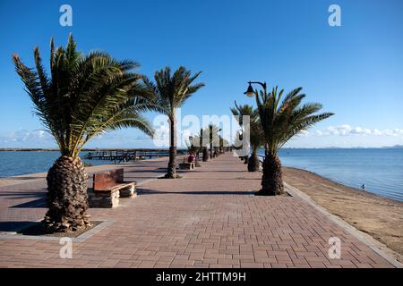 San Pedro del Pinatar ist eine kleine Stadt in der Region Murcia im Südosten Spaniens. Stockfoto