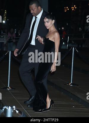 01. März 2022. Zoe Kravitz bei Warner Bros, Pictures präsentiert Weltpremiere des Batman auf dem Lincoln Center Plaza in New York 01. März 2022 Quelle: RW/MediaPunch Stockfoto