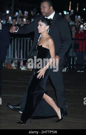 01. März 2022. Zoe Kravitz bei Warner Bros, Pictures präsentiert Weltpremiere des Batman auf dem Lincoln Center Plaza in New York 01. März 2022 Quelle: RW/MediaPunch Stockfoto