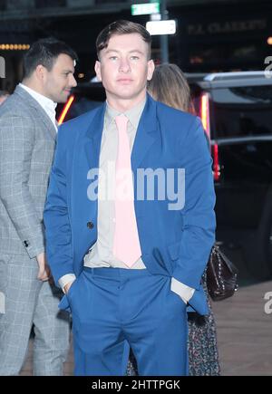 01. März 2022.Barry Keoghan bei Warner Bros, Picters präsentiert Weltpremiere des Batman auf dem Lincoln Center Plaza in New York 01. März 2022 Quelle: RW/MediaPunch Stockfoto