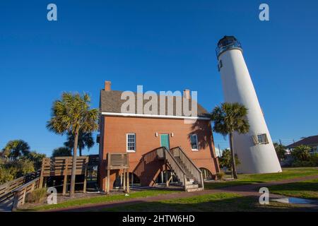 St. George Island Lighthouse auf St. George Island, Florida Stockfoto