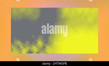 Ein abstraktes Halbton-Grunge-Randbild. Stockfoto