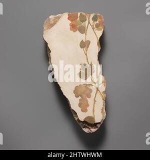 Kunst inspiriert von Wandmalerei Fragment, 1. Jahrhundert n. Chr., Roman, Fresko, insgesamt: 8 1/16 x 4 in. (20,4 x 10,2 cm), Verschiedenes-Gemälde, Weinrebe mit Trauben und ein fließendes Kriechgang, Klassische Werke, die von Artotop mit einem Schuss Moderne modernisiert wurden. Formen, Farbe und Wert, auffällige visuelle Wirkung auf Kunst. Emotionen durch Freiheit von Kunstwerken auf zeitgemäße Weise. Eine zeitlose Botschaft, die eine wild kreative neue Richtung verfolgt. Künstler, die sich dem digitalen Medium zuwenden und die Artotop NFT erschaffen Stockfoto