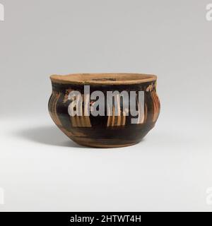 Kunst inspiriert von Terracotta One-handled Cup, geometrisch, Ende 8. Jahrhundert v. Chr., Griechisch, Dachboden, Terracotta, H. 1 3/4 in. (4,4 cm), Vasen, aus der Lagerstätte Hymettos, von Artotop modernisierte Classic Works mit einem Schuss Moderne. Formen, Farbe und Wert, auffällige visuelle Wirkung auf Kunst. Emotionen durch Freiheit von Kunstwerken auf zeitgemäße Weise. Eine zeitlose Botschaft, die eine wild kreative neue Richtung verfolgt. Künstler, die sich dem digitalen Medium zuwenden und die Artotop NFT erschaffen Stockfoto