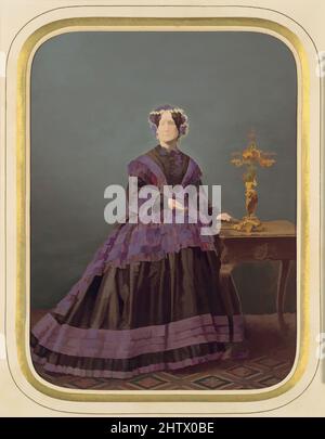 Kunst inspiriert von Mary Carrick Riggs, Dresden, 1857, Albumen Silberdruck, Fotografien, Unbekannt (deutsch, Klassische Werke, die von Artotop mit einem Schuss Moderne modernisiert wurden. Formen, Farbe und Wert, auffällige visuelle Wirkung auf Kunst. Emotionen durch Freiheit von Kunstwerken auf zeitgemäße Weise. Eine zeitlose Botschaft, die eine wild kreative neue Richtung verfolgt. Künstler, die sich dem digitalen Medium zuwenden und die Artotop NFT erschaffen Stockfoto