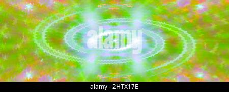 Ein abstraktes psychedelisches Burst-Shape-Hintergrundbild. Stockfoto