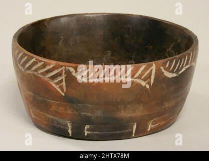 Kunst inspiriert von Bowl, 12.–9. Jahrhundert v. Chr., Mexiko, Mesoamerika, Olmec, Keramik, Höhe 1-7/8 in., Keramik-Behälter, Klassisches Werk, modernisiert von Artotop mit einem Schuss Moderne. Formen, Farbe und Wert, auffällige visuelle Wirkung auf Kunst. Emotionen durch Freiheit von Kunstwerken auf zeitgemäße Weise. Eine zeitlose Botschaft, die eine wild kreative neue Richtung verfolgt. Künstler, die sich dem digitalen Medium zuwenden und die Artotop NFT erschaffen Stockfoto