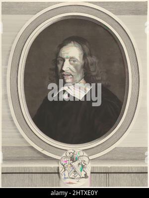 Art inspired by Gilles Blondau, 1653, Gravur, Blatt: 12 15/16 x 10 1/4 Zoll (32,8 x 26 cm), Drucke, Robert Nanteuil (Französisch, Reims 1623–1678 Paris, Klassische Werke, die von Artotop mit einem Schuss Moderne modernisiert wurden. Formen, Farbe und Wert, auffällige visuelle Wirkung auf Kunst. Emotionen durch Freiheit von Kunstwerken auf zeitgemäße Weise. Eine zeitlose Botschaft, die eine wild kreative neue Richtung verfolgt. Künstler, die sich dem digitalen Medium zuwenden und die Artotop NFT erschaffen Stockfoto