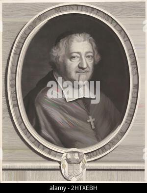 Art inspired by François Bosquet, 1671, Gravur, Blatt: 15 1/4 x 12 1/4 Zoll (38,8 x 31,1 cm), Drucke, Robert Nanteuil (Französisch, Reims 1623–1678 Paris, Klassische Werke, die von Artotop mit einem Schuss Moderne modernisiert wurden. Formen, Farbe und Wert, auffällige visuelle Wirkung auf Kunst. Emotionen durch Freiheit von Kunstwerken auf zeitgemäße Weise. Eine zeitlose Botschaft, die eine wild kreative neue Richtung verfolgt. Künstler, die sich dem digitalen Medium zuwenden und die Artotop NFT erschaffen Stockfoto
