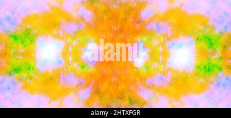 Ein abstraktes psychedelisches Burst-Shape-Hintergrundbild. Stockfoto