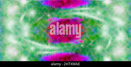 Ein abstraktes psychedelisches Burst-Shape-Hintergrundbild. Stockfoto