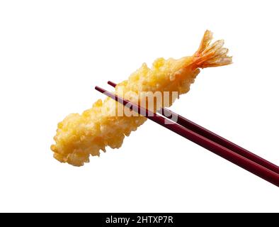 Tempura, Shrimp, Japanisches Essen, Fried Shrimp Tempura ist ein japanisches Essen. Dies ist japanische gebratene Garnelen. Stockfoto