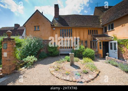 Little Hall Museum in Lavenham, Garden, Suffolk, England, Vereinigtes Königreich Stockfoto