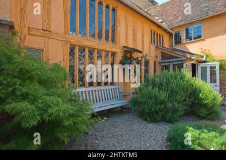 Little Hall Museum in Lavenham, Garden, Suffolk, England, Vereinigtes Königreich Stockfoto