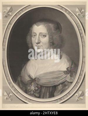 Art inspired by Anne of Austria, 1671, Gravur; First State of Two (Petitjean & Wickert), Blatt: 20 7/8 × 16 5/8 in. (53,1 × 42,2 cm), Drucke, Robert Nanteuil (Französisch, Reims 1623–1678 Paris, Klassische Werke, die von Artotop mit einem Schuss Moderne modernisiert wurden. Formen, Farbe und Wert, auffällige visuelle Wirkung auf Kunst. Emotionen durch Freiheit von Kunstwerken auf zeitgemäße Weise. Eine zeitlose Botschaft, die eine wild kreative neue Richtung verfolgt. Künstler, die sich dem digitalen Medium zuwenden und die Artotop NFT erschaffen Stockfoto