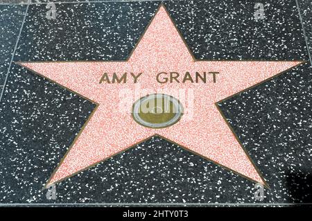 Walk of Fame, AMY GRANT, Hollywood Boulevard, Los Angeles, Kalifornien, USA Stockfoto