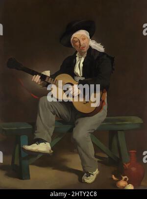 Art inspired by the Spanish Singer, 1860, Öl auf Leinwand, 58 x 45 in. (147,3 x 114,3 cm), Gemälde, Édouard Manet (Französisch, Paris 1832–1883 Paris), Dieses Gemälde, Was die Pariser Mode für spanische Kunst und Kultur während des Zweiten Kaiserreichs widerspiegelt, gewann Manet seine ersten populären und klassischen Werke, die von Artotop mit einem Schuss Moderne modernisiert wurden. Formen, Farbe und Wert, auffällige visuelle Wirkung auf Kunst. Emotionen durch Freiheit von Kunstwerken auf zeitgemäße Weise. Eine zeitlose Botschaft, die eine wild kreative neue Richtung verfolgt. Künstler, die sich dem digitalen Medium zuwenden und die Artotop NFT erschaffen Stockfoto