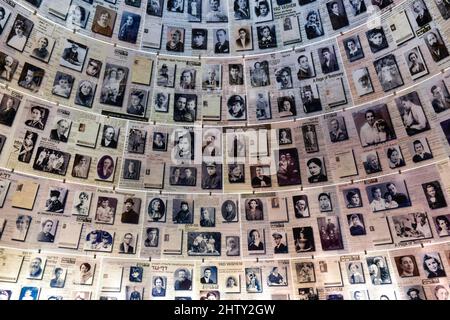 Hall of Names, Yad Vashem Holocaust Memorial, Jerusalem, Israel Stockfoto