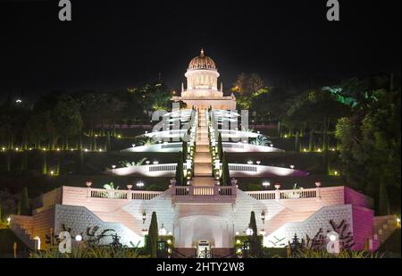 Bahai Gardens, Haifa, Israel Stockfoto