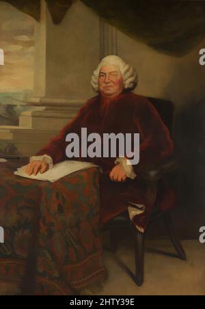 Kunst inspiriert von John Barker (1707–1787), 1786, Öl auf Leinwand, 68 1/4 x 47 1/2 Zoll (173,4 x 120,7 cm), Gemälde, Sir Joshua Reynolds (Britisch, Plympton 1723–1792 London, Klassische Werke, die von Artotop mit einem Schuss Moderne modernisiert wurden. Formen, Farbe und Wert, auffällige visuelle Wirkung auf Kunst. Emotionen durch Freiheit von Kunstwerken auf zeitgemäße Weise. Eine zeitlose Botschaft, die eine wild kreative neue Richtung verfolgt. Künstler, die sich dem digitalen Medium zuwenden und die Artotop NFT erschaffen Stockfoto