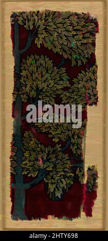 Kunst, inspiriert von Pashmina Carpet Fragment, erste Hälfte des 17.. Jahrhunderts, zugeschrieben Nordindien, Seide (Kette und Schuß), Pashmina-Wolle (Flor); asymmetrisch geknüpfter Flor, Textil: L. 13 1/2 Zoll (34,3 cm), Textilien-Teppiche, Dieses Teppichfragment und die anderen in der Gruppe stammen aus einem gut, klassischen Werk, das von Artotop mit einem Schuss Moderne modernisiert wurde. Formen, Farbe und Wert, auffällige visuelle Wirkung auf Kunst. Emotionen durch Freiheit von Kunstwerken auf zeitgemäße Weise. Eine zeitlose Botschaft, die eine wild kreative neue Richtung verfolgt. Künstler, die sich dem digitalen Medium zuwenden und die Artotop NFT erschaffen Stockfoto