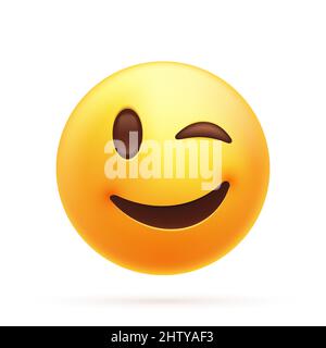 Lächelndes Emoji-Symbol Stock Vektor
