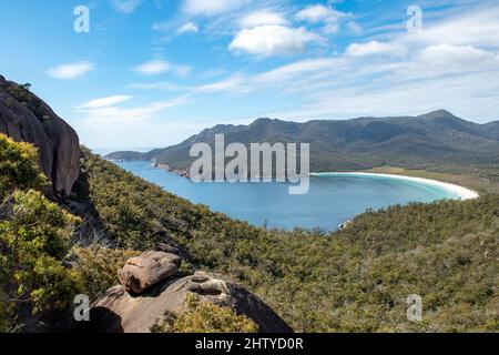 Wineglass Bay, Freycinet Peninsula, Tasmanien, Australien Stockfoto