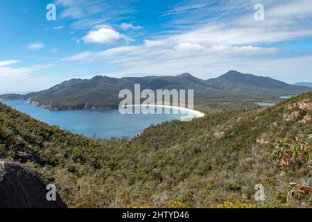 Wineglass Bay, Freycinet Peninsula, Tasmanien, Australien Stockfoto