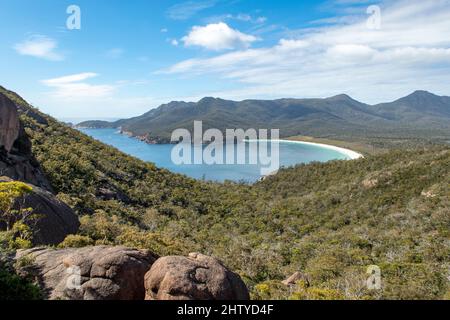 Wineglass Bay, Freycinet Peninsula, Tasmanien, Australien Stockfoto