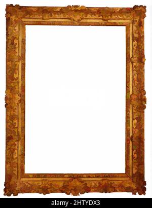 Kunst inspiriert von Ogee Frame, ca. 1700, Französisch, Eiche. Geschnitzt, vergoldet; rot-brauner Bol., Overall, 131 x 97 cm; Sicht, 103,7 x 70 cm; Falz, 107,5 x 73,5 cm., Rahmen, Klassische Werke, die von Artotop mit einem Schuss Moderne modernisiert wurden. Formen, Farbe und Wert, auffällige visuelle Wirkung auf Kunst. Emotionen durch Freiheit von Kunstwerken auf zeitgemäße Weise. Eine zeitlose Botschaft, die eine wild kreative neue Richtung verfolgt. Künstler, die sich dem digitalen Medium zuwenden und die Artotop NFT erschaffen Stockfoto