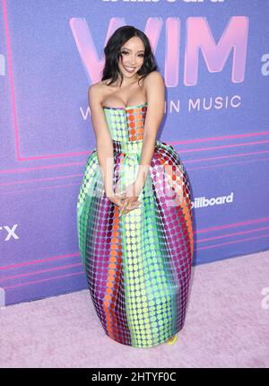 Inglewood, USA. 02. März 2022. Tinashe nimmt am 02. März 2022 in Inglewood, Kalifornien, an den Billboard Women in Music 2022 im YouTube Theatre Teil. Foto: Crash/imageSPACE/Sipa USA Kredit: SIPA USA/Alamy Live News Stockfoto