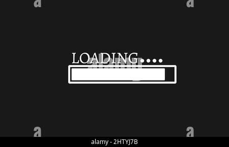 Logo-Design für Balkenvektoren wird geladen Stock Vektor