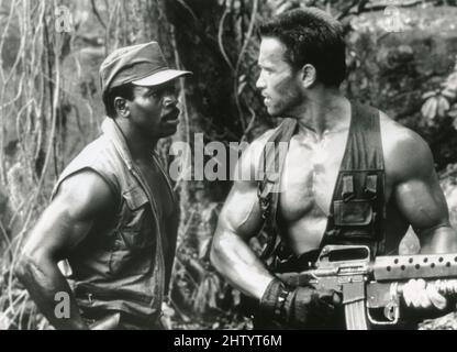 PREDATOR CARL WETTER UND ARNOLD SCHWARZENEGGER BILD VON DER RONALD
