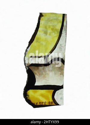 Art Inspired by Glass Fragment, 16. Century, French (?), farbloses Glas, insgesamt: 2 9/16 x 1 Zoll (6,5 x 2,5 cm), Glasmalerei, Klassisches Werk, das von Artotop mit einem Schuss Moderne modernisiert wurde. Formen, Farbe und Wert, auffällige visuelle Wirkung auf Kunst. Emotionen durch Freiheit von Kunstwerken auf zeitgemäße Weise. Eine zeitlose Botschaft, die eine wild kreative neue Richtung verfolgt. Künstler, die sich dem digitalen Medium zuwenden und die Artotop NFT erschaffen Stockfoto